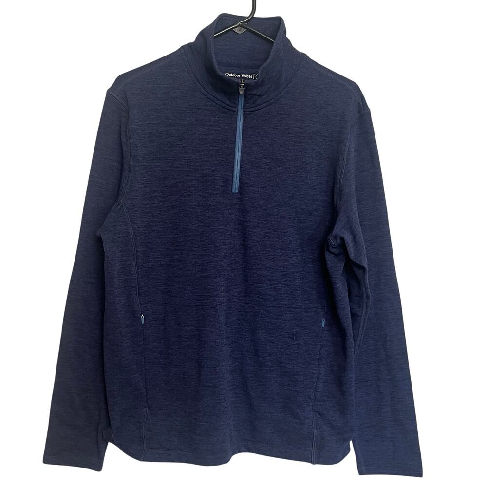 Outdoor Voices Men's Medium Quarter Zip Shirt